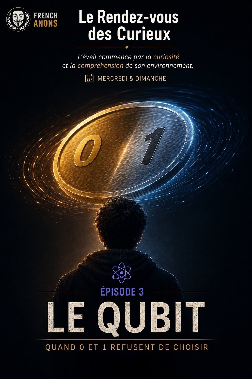Affiche originale de l’épisode 03 : Le qubit : quand 0 et 1 refusent de choisir