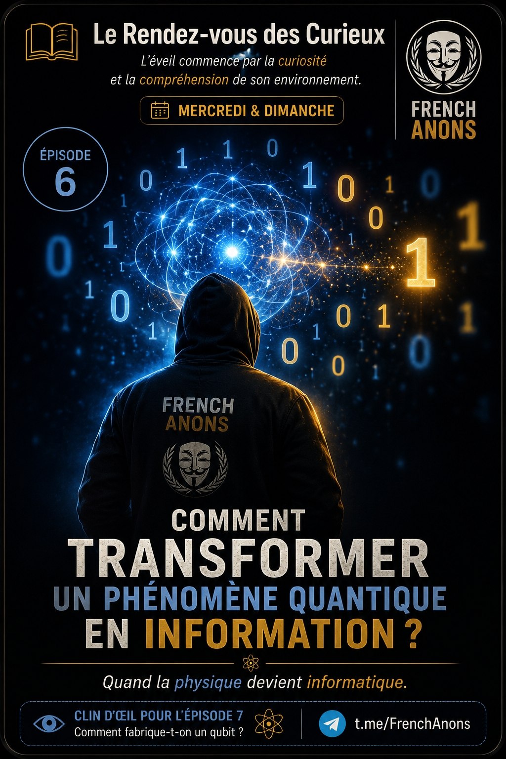 Affiche originale de l’épisode 06 : Comment transforme-t-on un phénomène quantique en information ?
