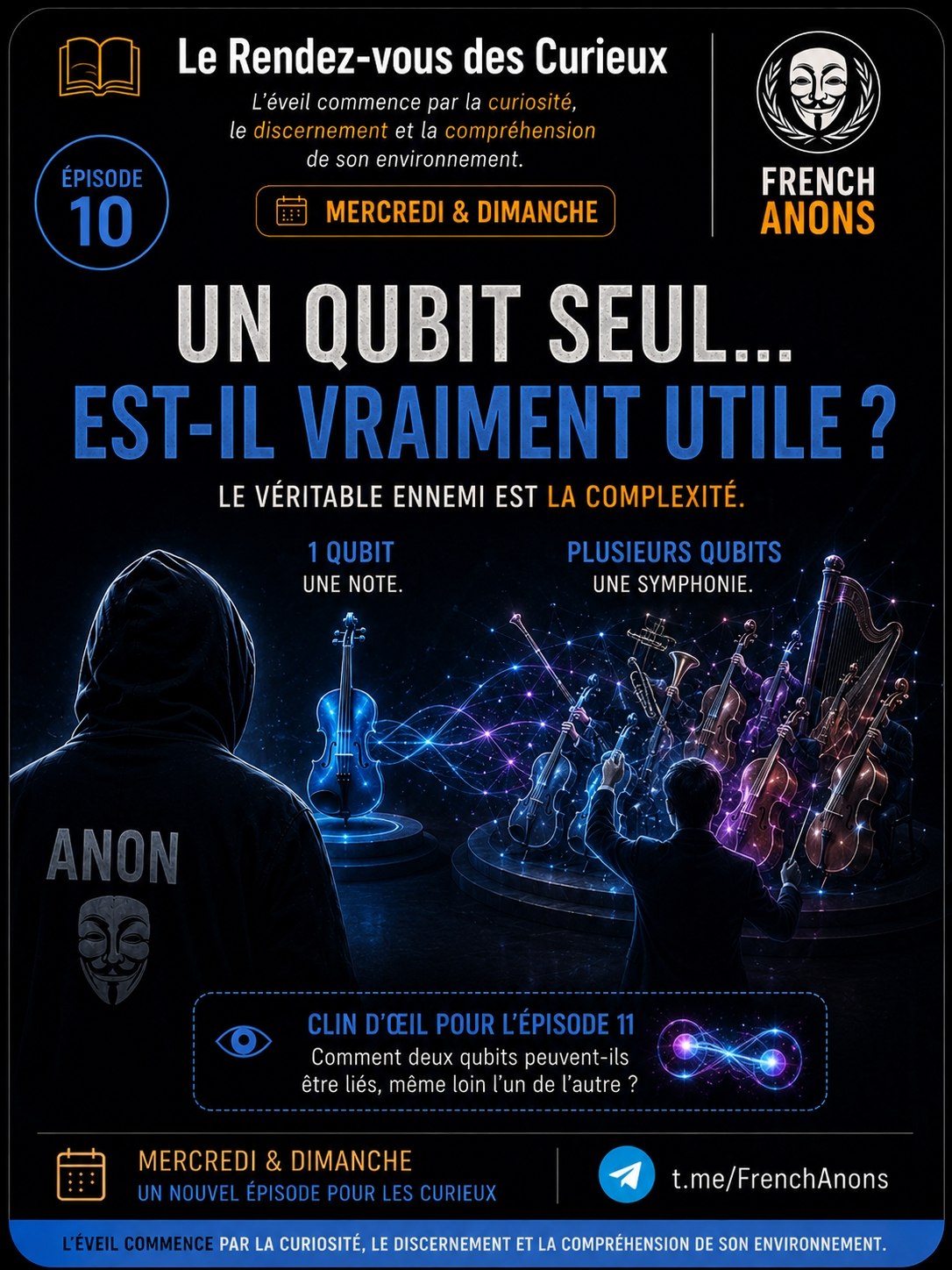 Affiche originale de l’épisode 10 : Un qubit seul… est-il vraiment utile ?