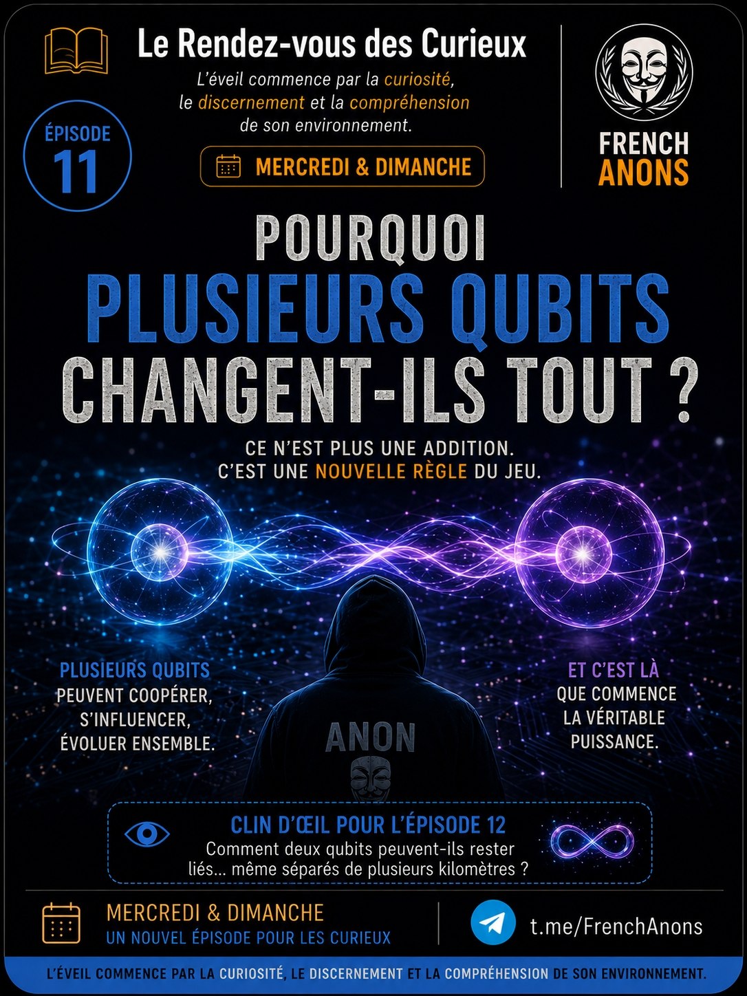 Affiche originale de l’épisode 11 : Pourquoi plusieurs qubits changent-ils tout ?