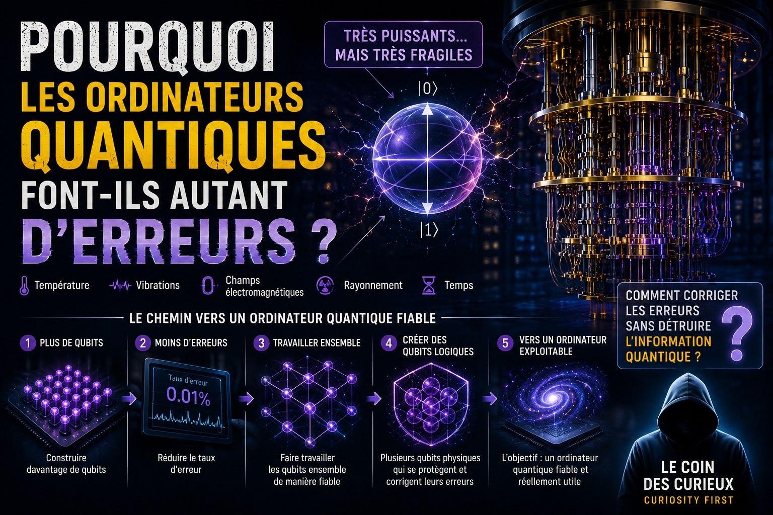 Affiche originale de l’épisode 17 : Pourquoi les ordinateurs quantiques font-ils autant d’erreurs ?